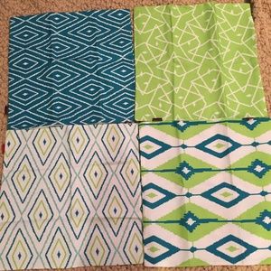 Set Of 4 Pillow Cases Decorative